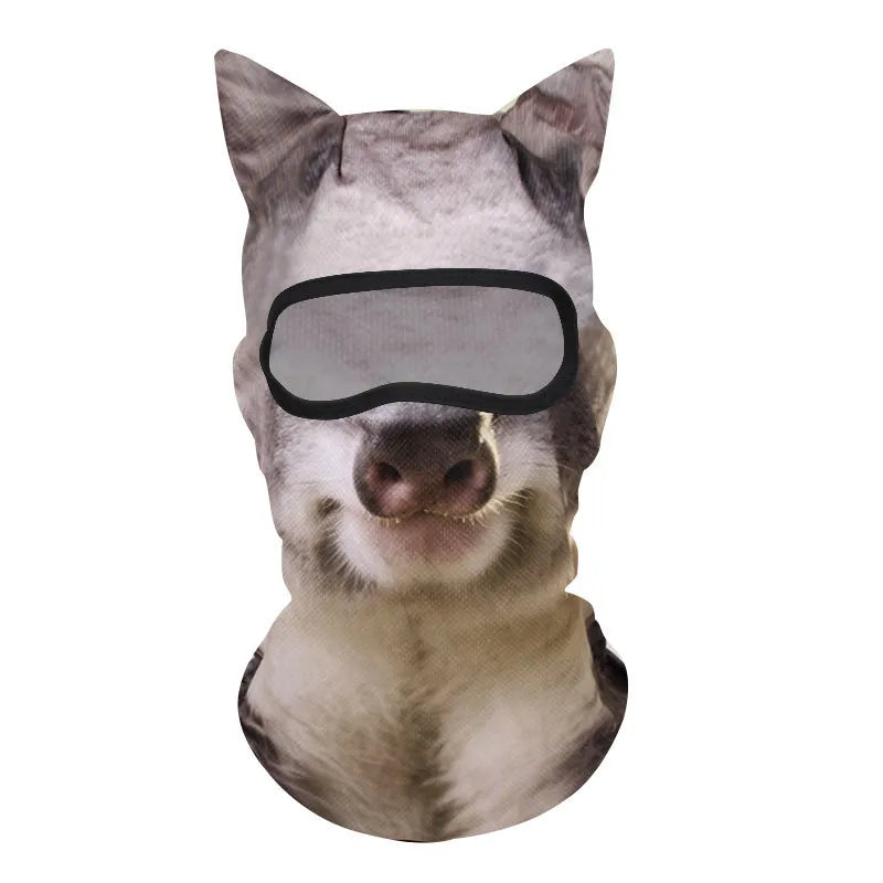 Animal face ski masks