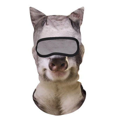 Animal face ski masks