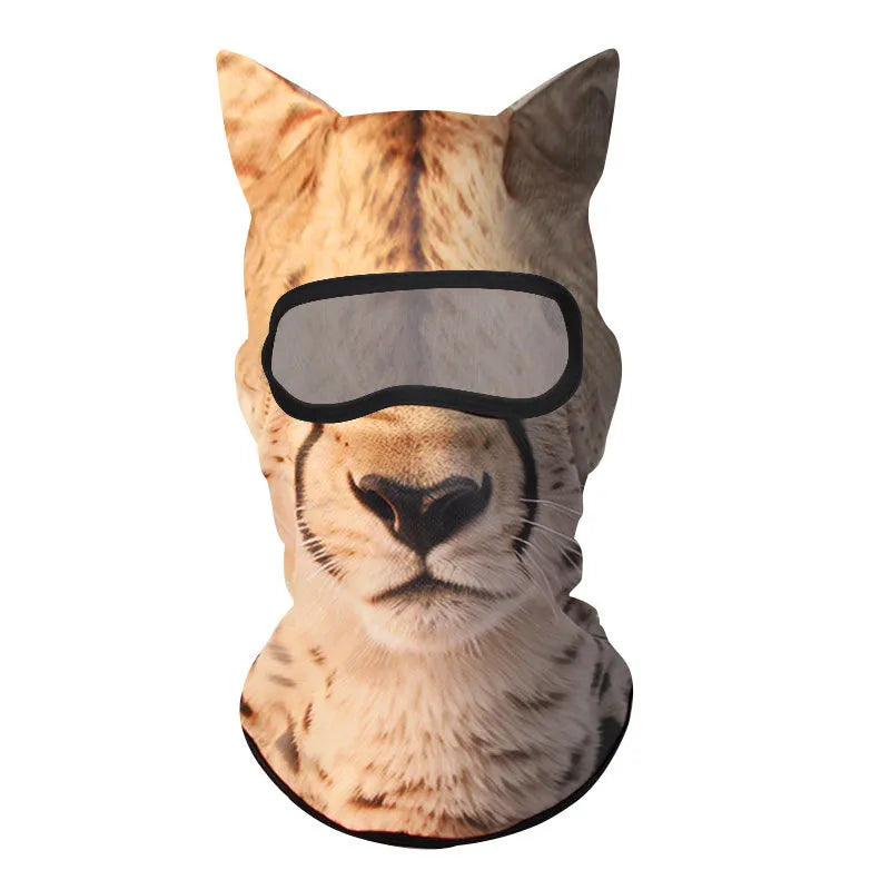 Animal face ski masks