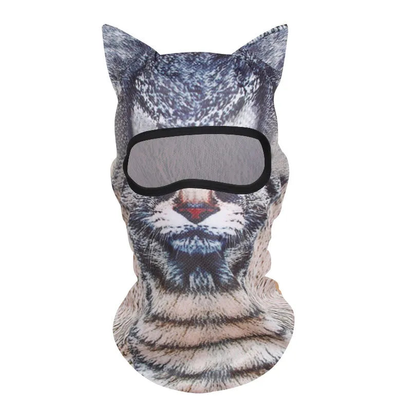 Animal face ski masks